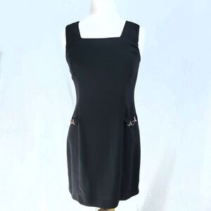 Vintage Long Paige Sheath Buckle LBD Dress